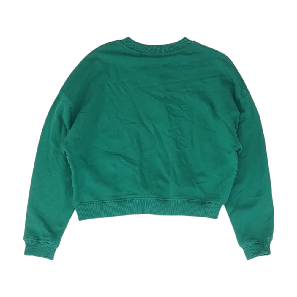 Green Solid Sweatshirt Pullover - Image 2
