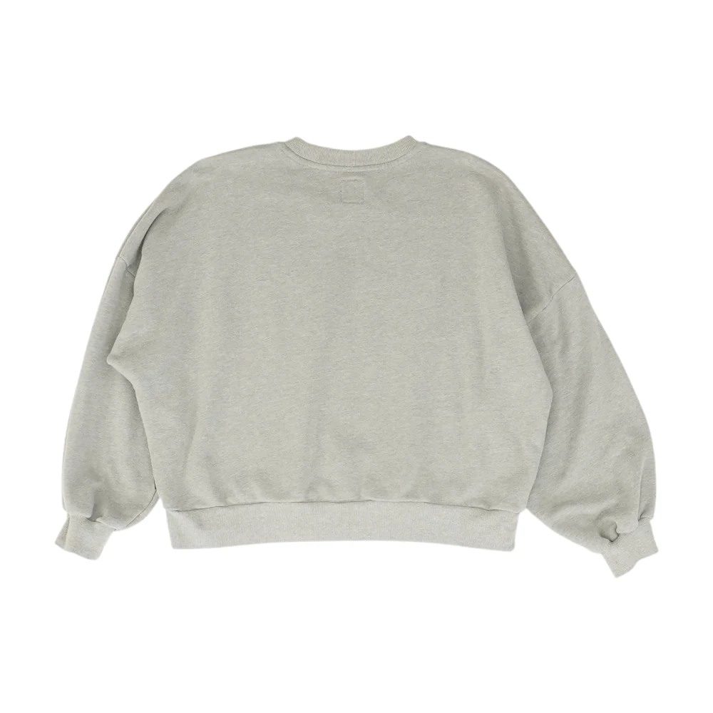 Gray Solid Sweatshirt Pullover - Image 2