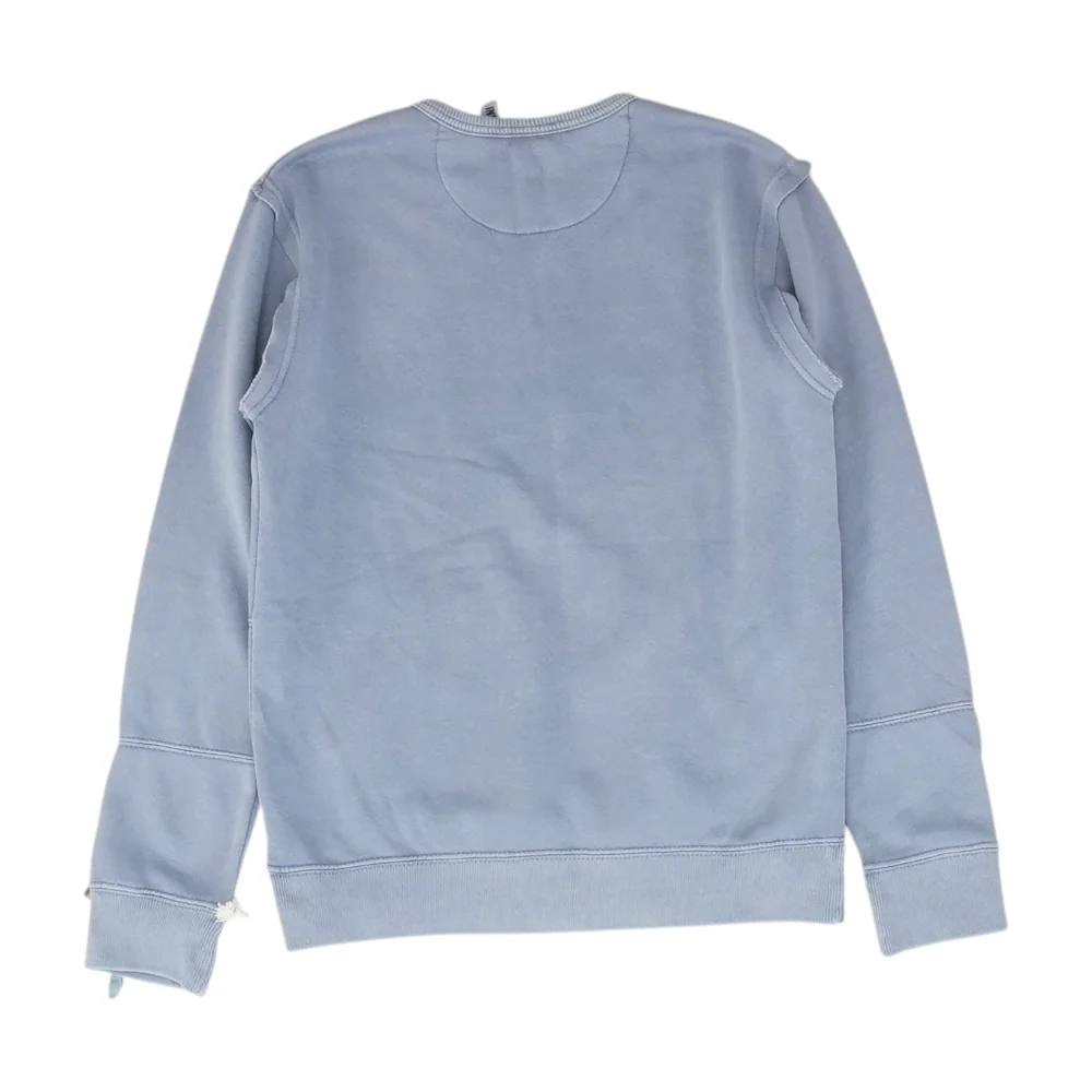 Blue Solid Sweatshirt Pullover - Image 2