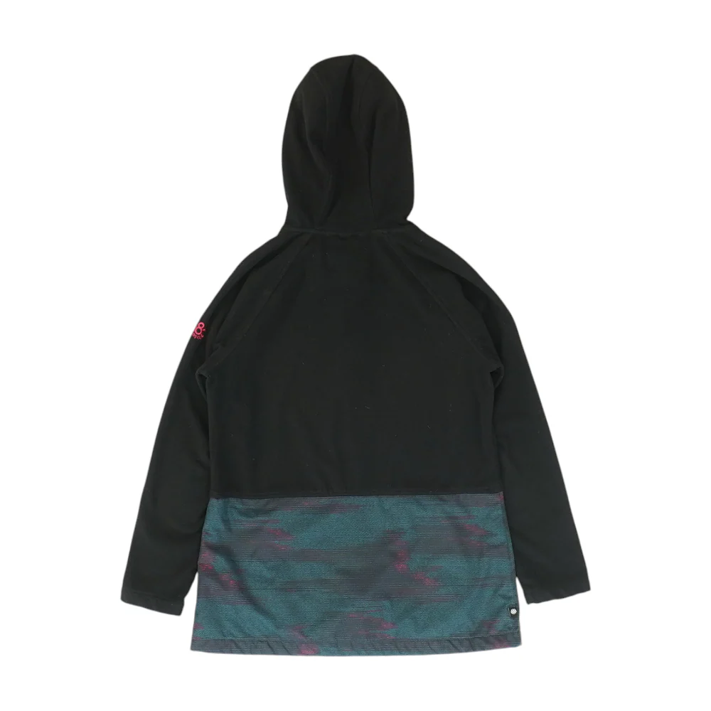 Black Color Block 1/4 Zip Pullover - Image 2