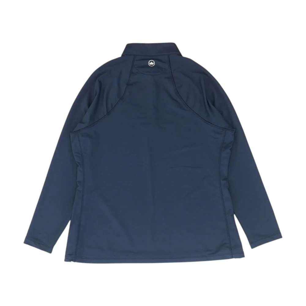 Navy Solid 1/4 Zip Pullover - Image 2