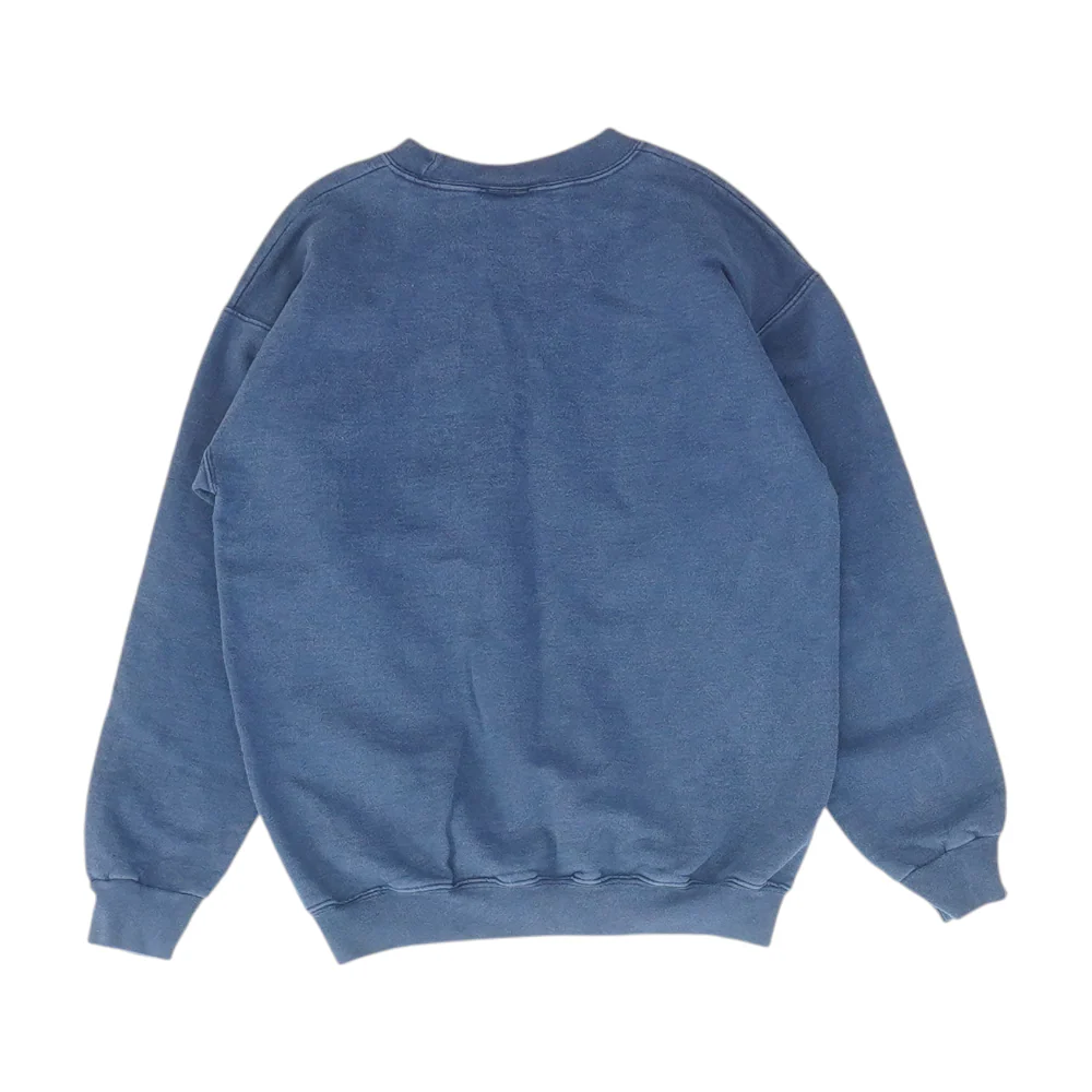 Navy Solid Sweatshirt Pullover - Image 2