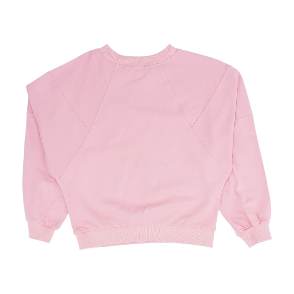 Pink Solid Sweatshirt Pullover - Image 2