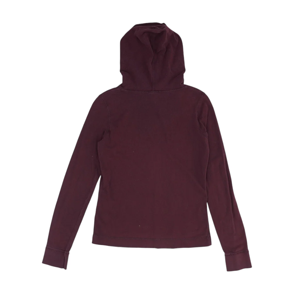 Maroon Solid Hoodie Pullover - Image 2