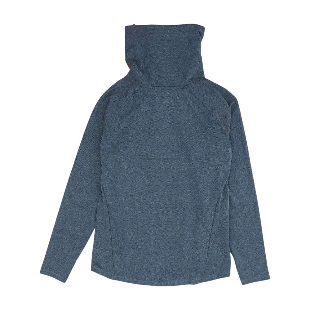 Blue Solid Hoodie Pullover - Image 2