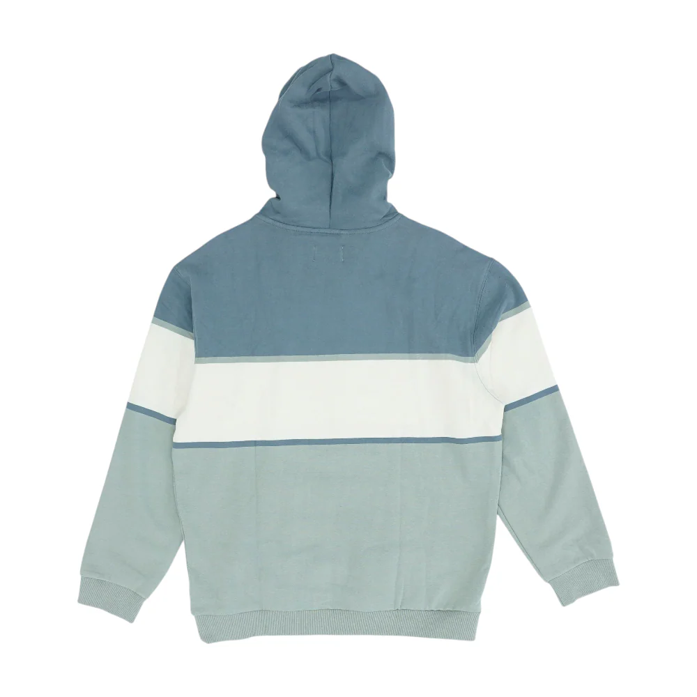 Gray Color Block Hoodie Pullover - Image 2