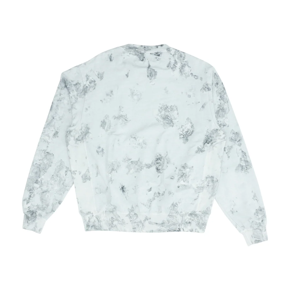 Gray Tie-Dye Sweatshirt Pullover - Image 2