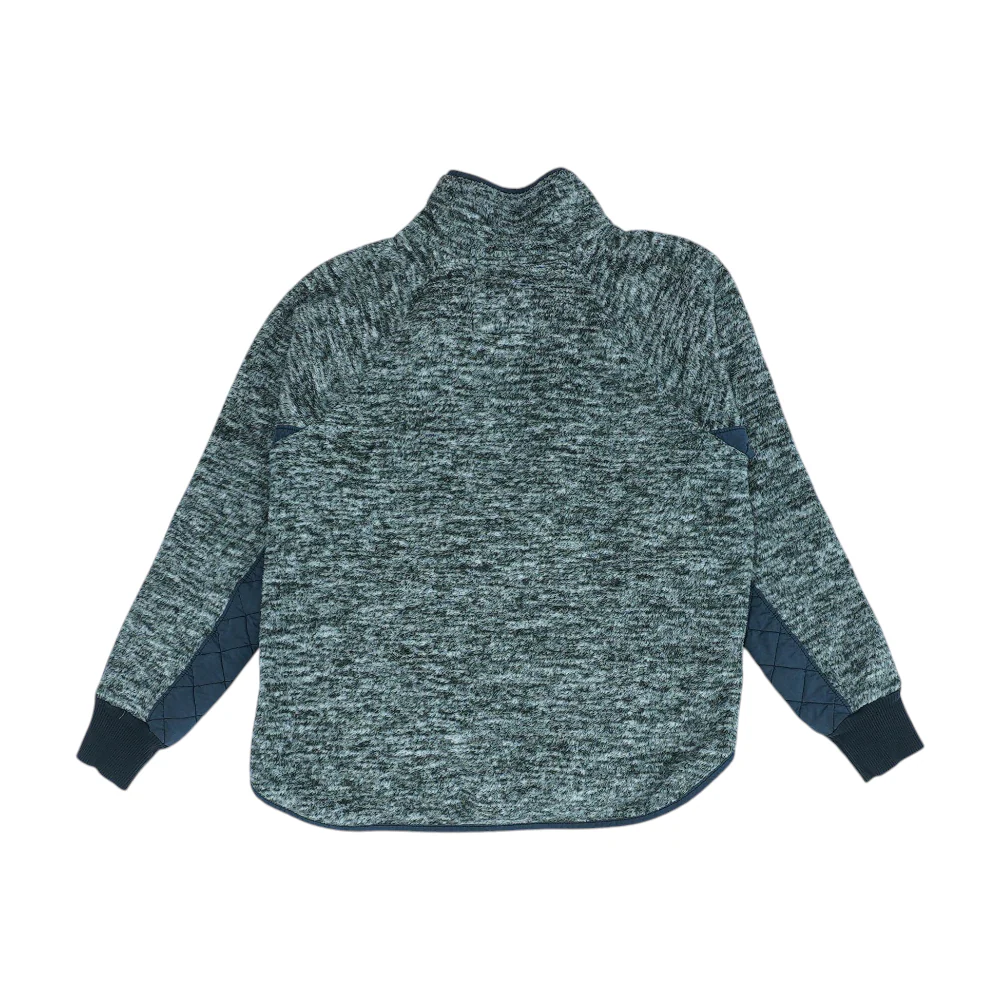 Gray Abstract 1/4 Zip Pullover - Image 2