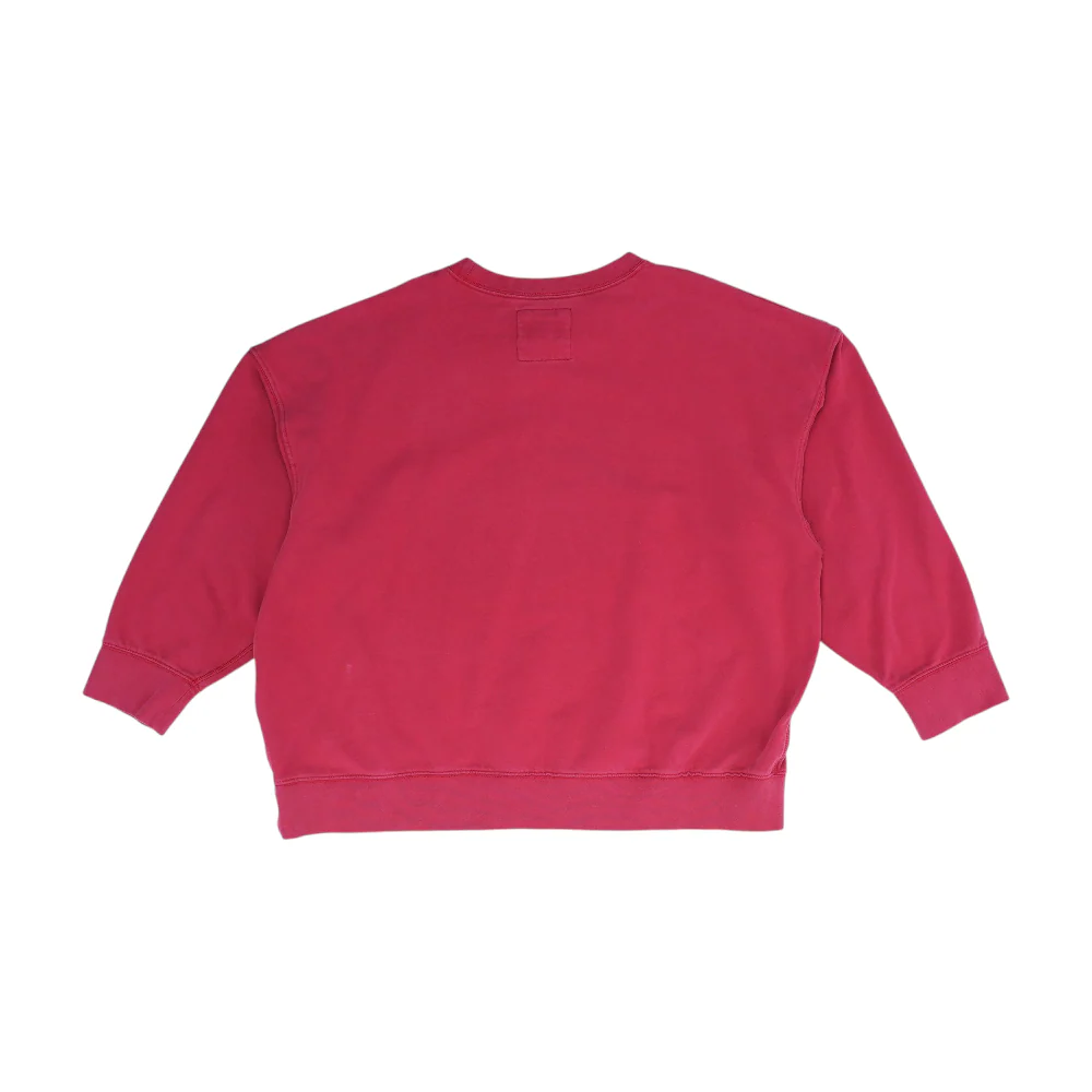 Red Solid Sweatshirt Pullover - Image 2