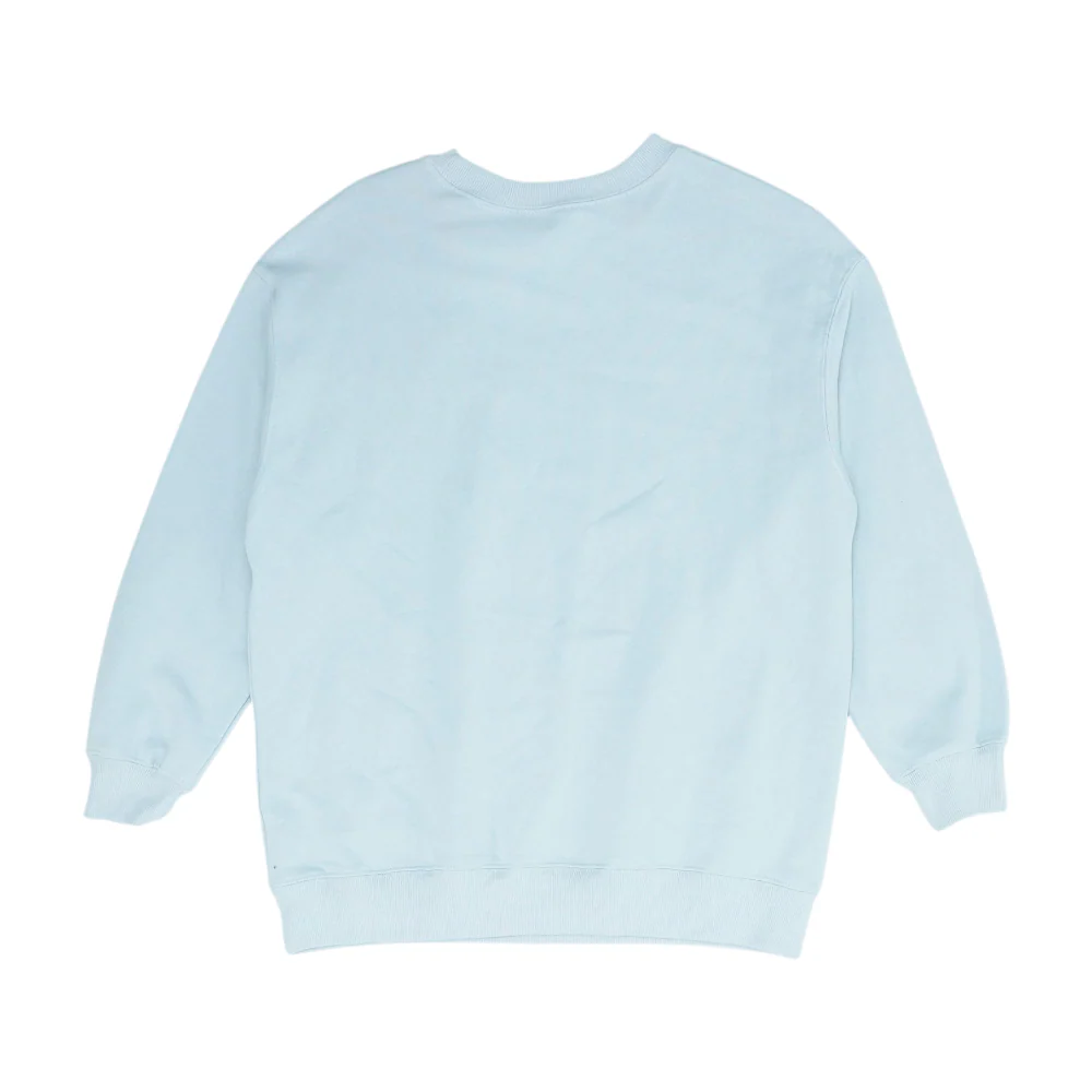 Blue Solid Sweatshirt Pullover - Image 2