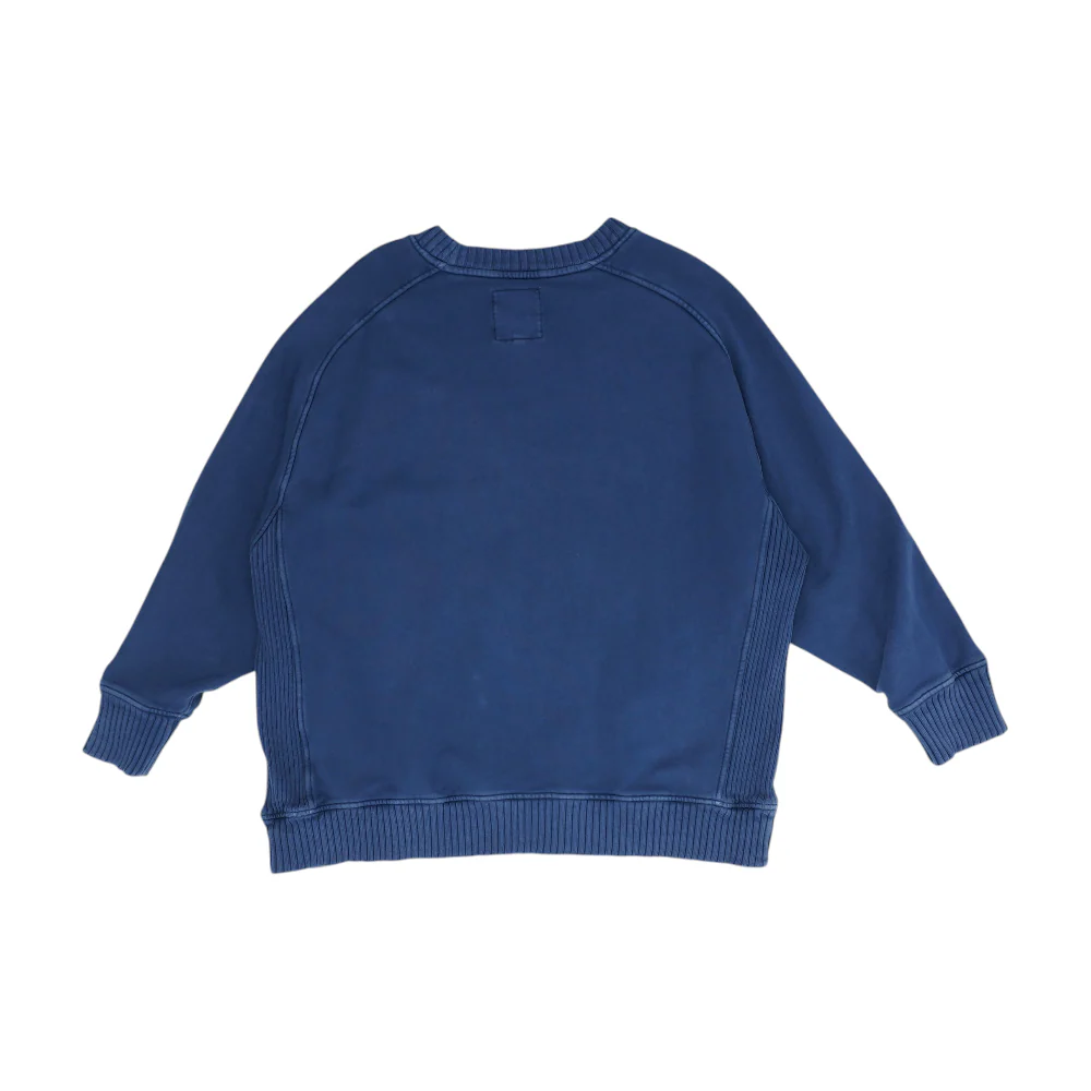 Navy Solid Sweatshirt Pullover - Image 2
