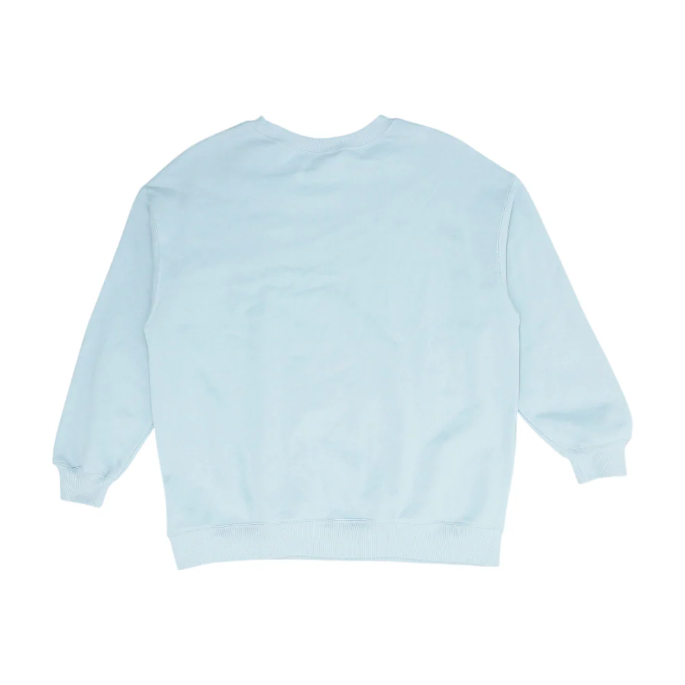 Blue Solid Sweatshirt Pullover - Image 2