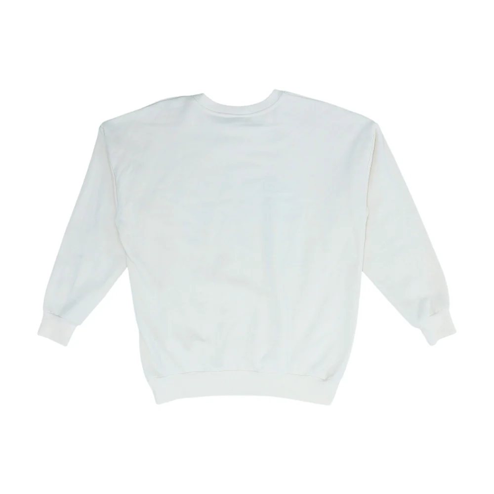 Beige Solid Sweatshirt Pullover - Image 2