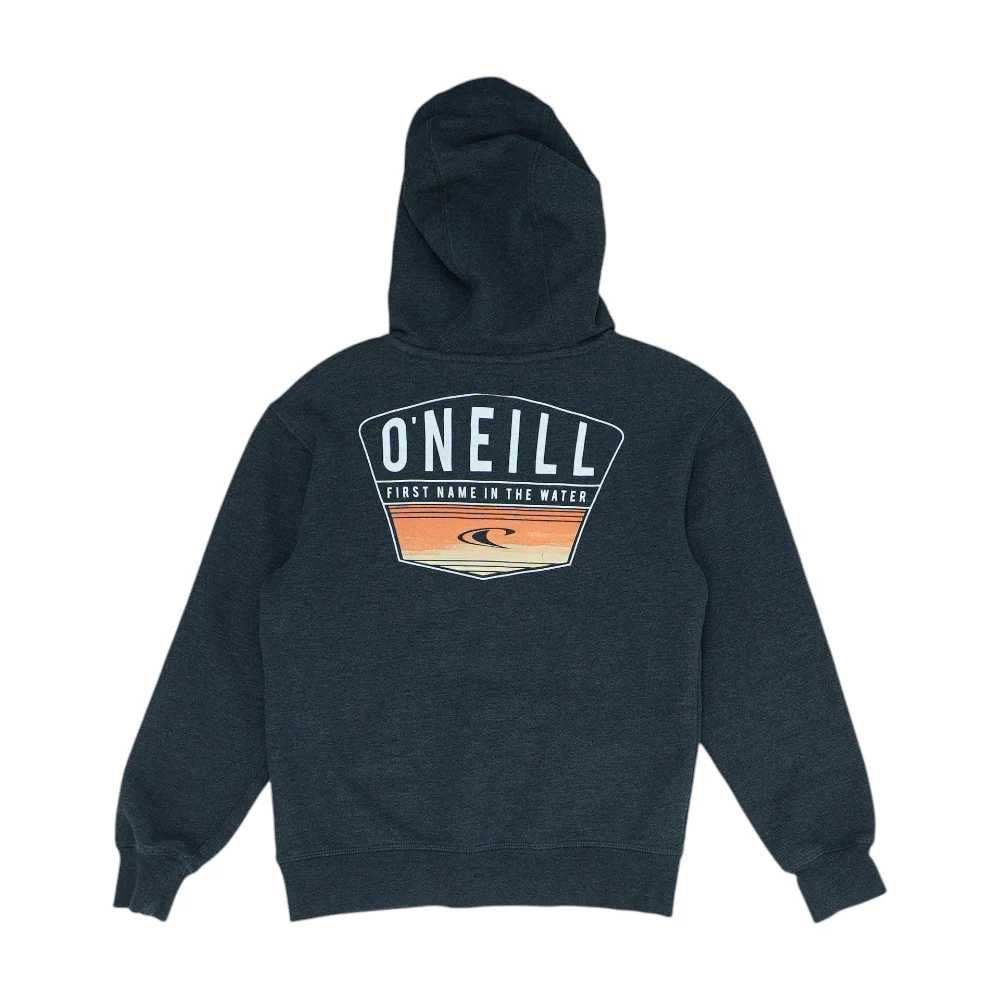 Gray Solid Hoodie Pullover - Image 2