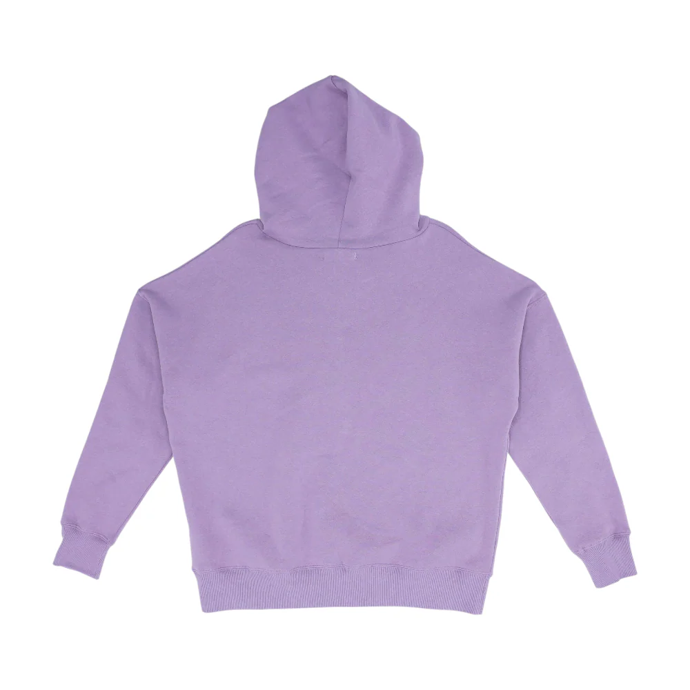 Purple Solid Hoodie Pullover - Image 2