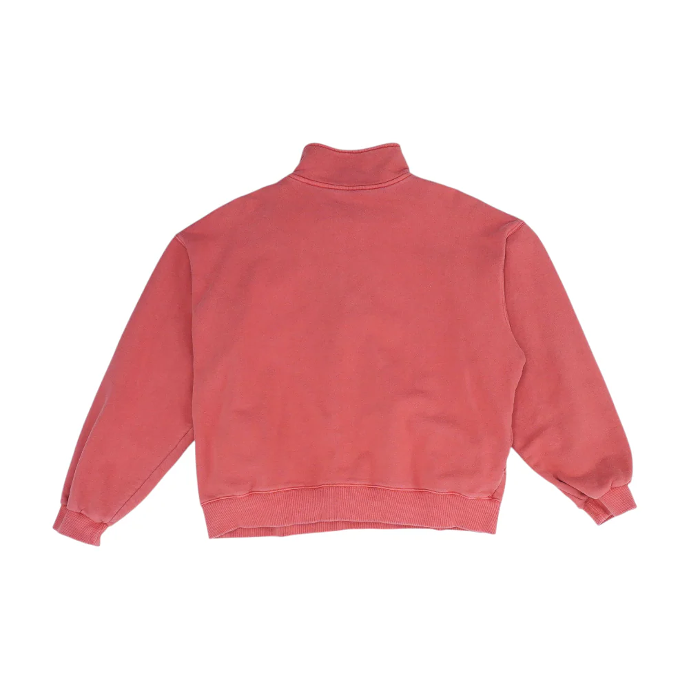 Pink Solid 1/4 Zip Pullover - Image 2