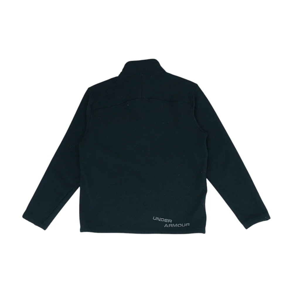 Black Solid 1/4 Zip Pullover - Image 2