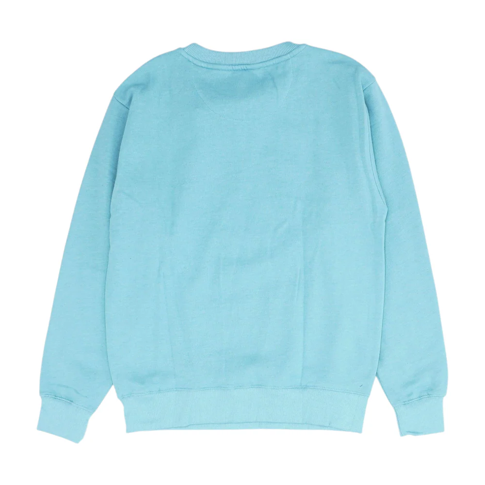 Blue Solid Sweatshirt Pullover - Image 2