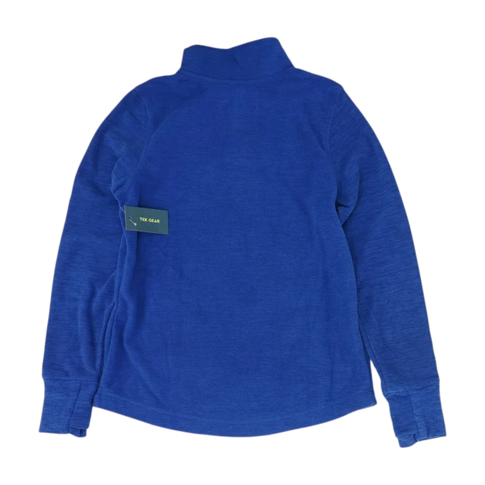 Blue Solid 1/4 Zip Pullover - Image 2