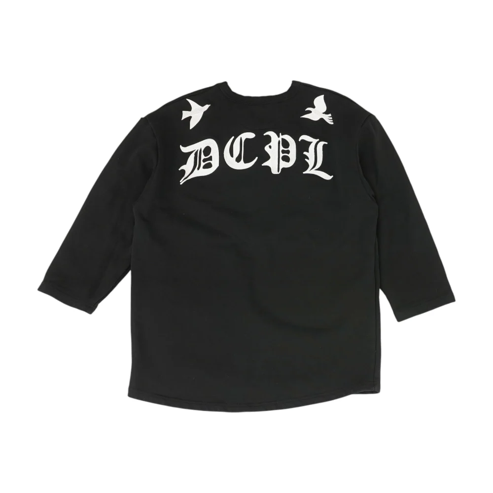 Black Solid Sweatshirt Pullover - Image 2