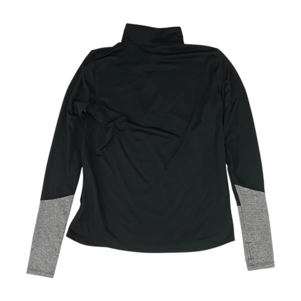 Black Solid 1/4 Zip Pullover - Image 2