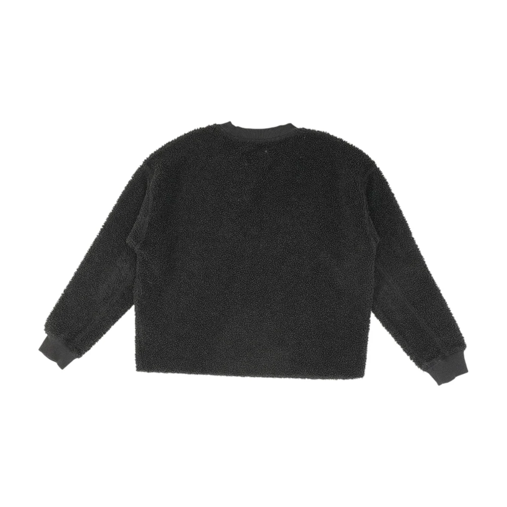 Gray Solid Fleece Pullover - Image 2