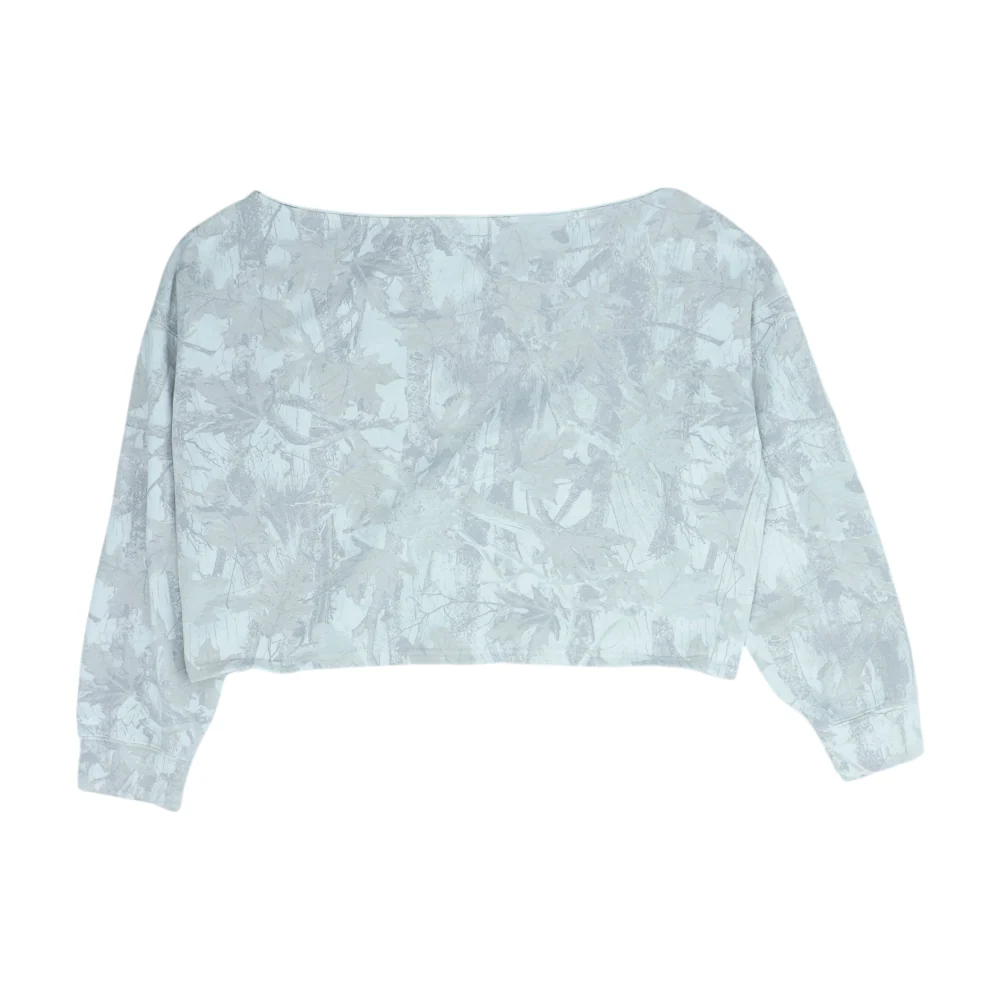 Gray Camo Sweatshirt Pullover - Image 2