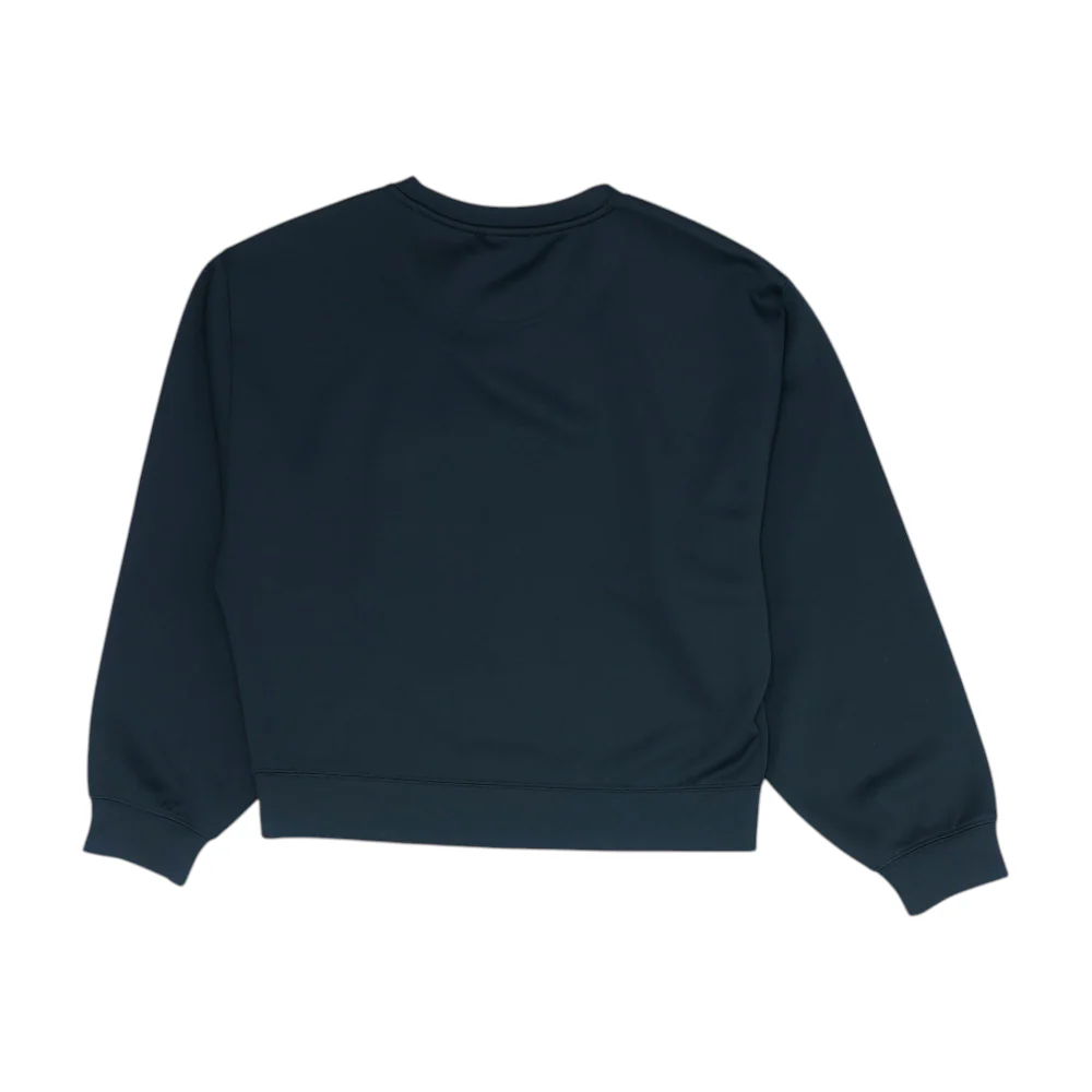 Black Solid Sweatshirt Pullover - Image 2
