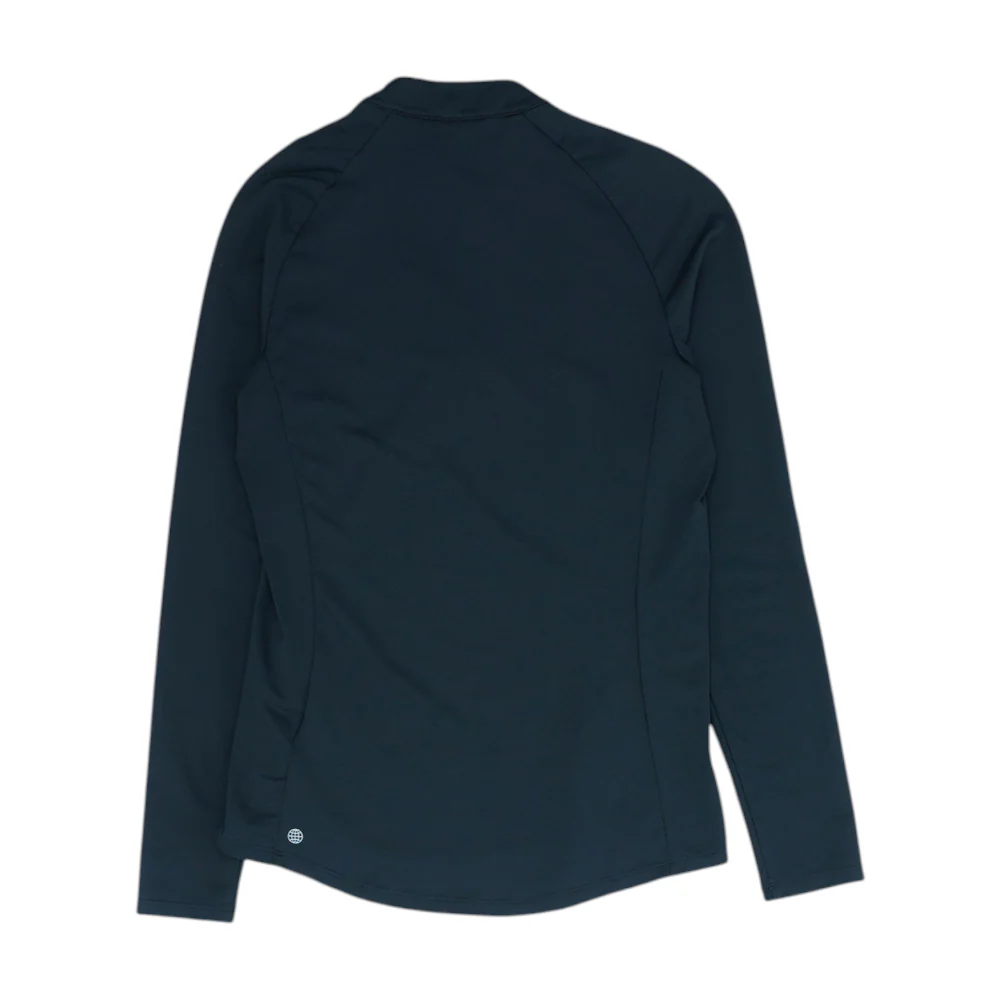 Black Solid 1/4 Zip Pullover - Image 2