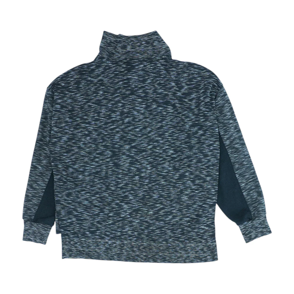 Black Color Block 1/4 Zip Pullover - Image 2