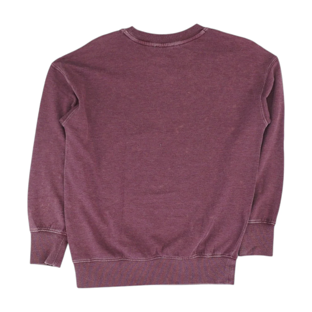Maroon Solid Sweatshirt Pullover - Image 2