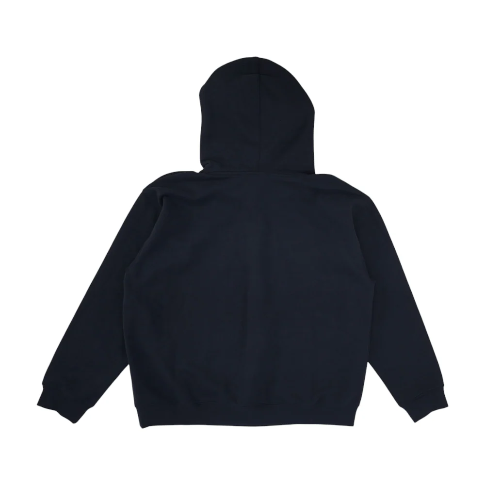 Navy Solid Hoodie Pullover - Image 2