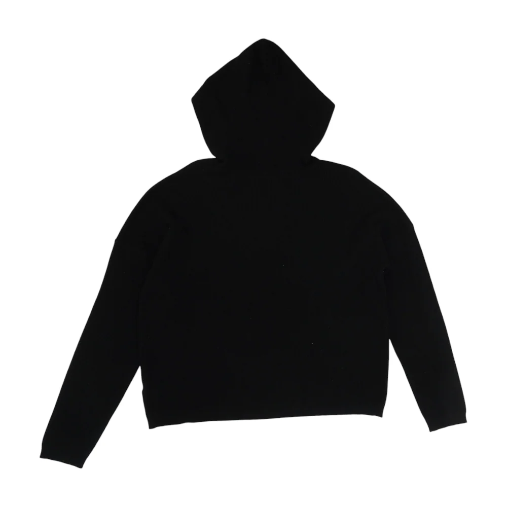 Black Solid Hoodie Pullover - Image 2