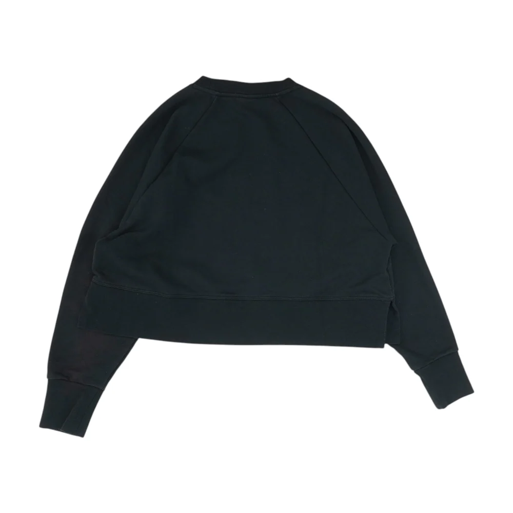Black Solid Sweatshirt Pullover - Image 2