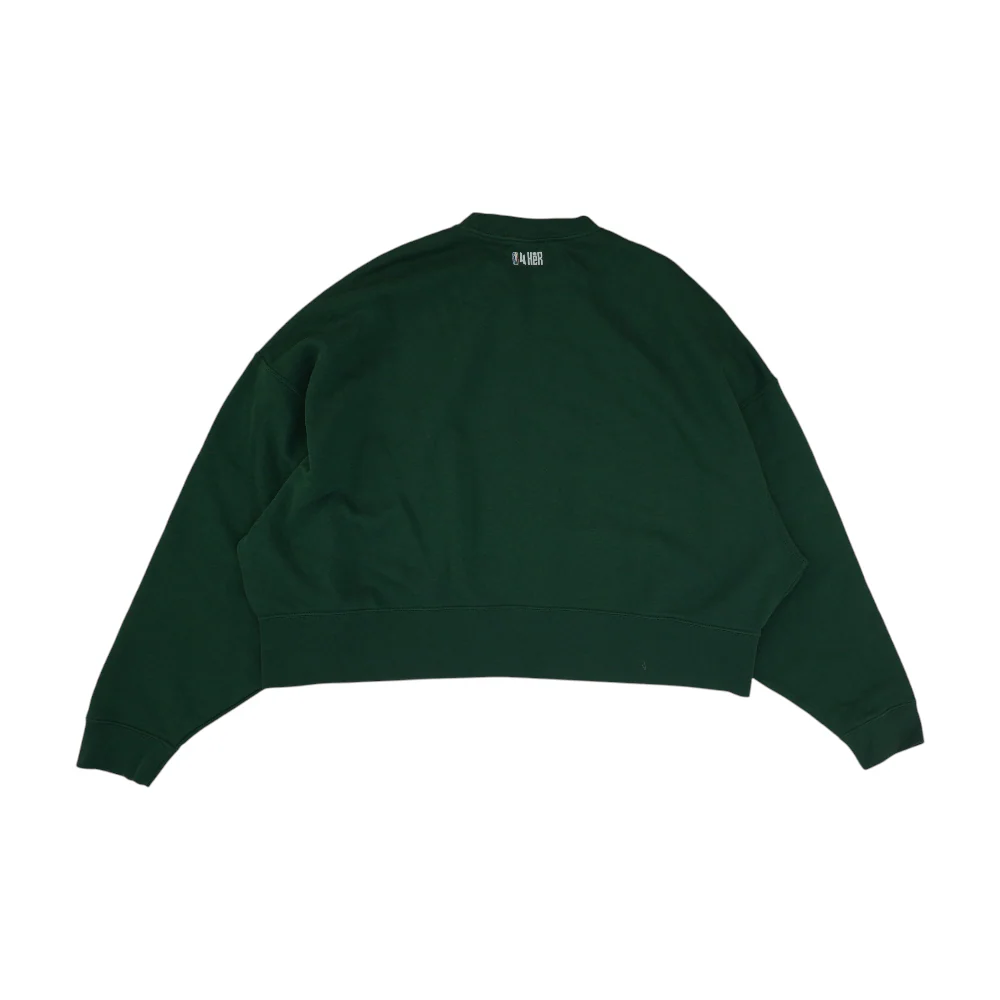 Green Solid Sweatshirt Pullover - Image 2