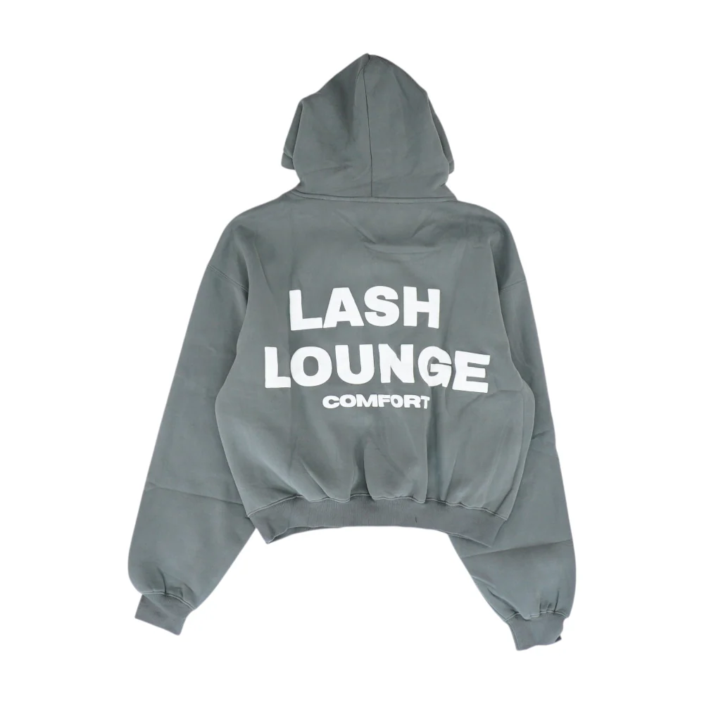 Gray Graphic Hoodie Pullover - Image 2