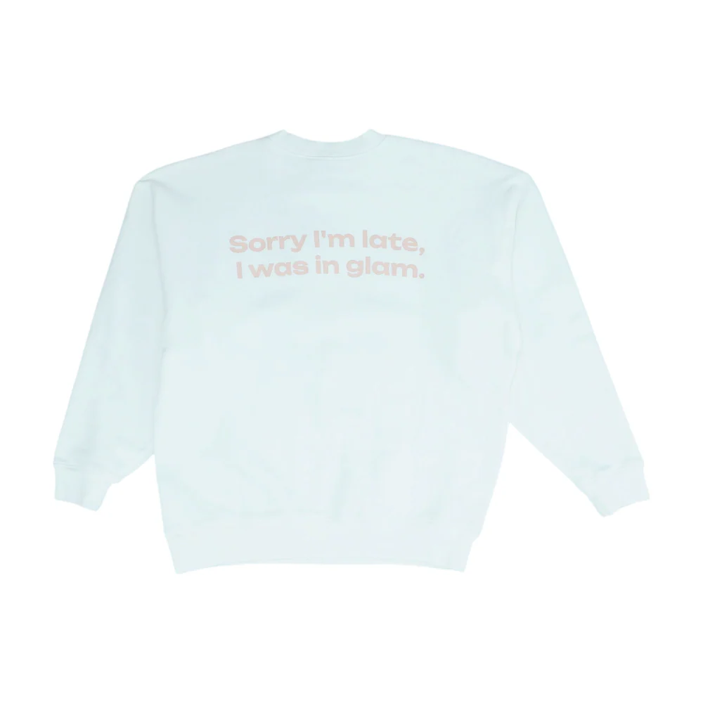 White Solid Sweatshirt Pullover - Image 2