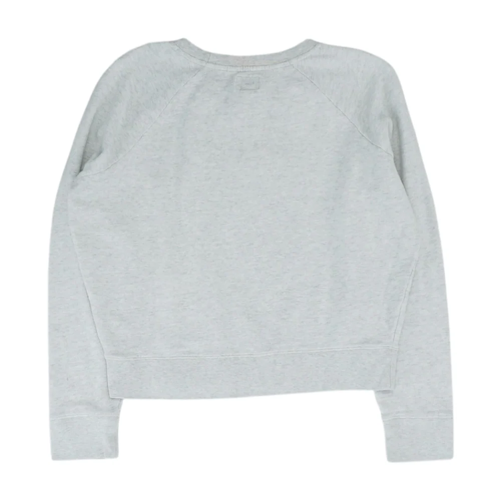 Gray Solid Sweatshirt Pullover - Image 2