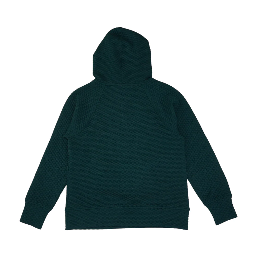 Green Solid 1/4 Zip Pullover - Image 2