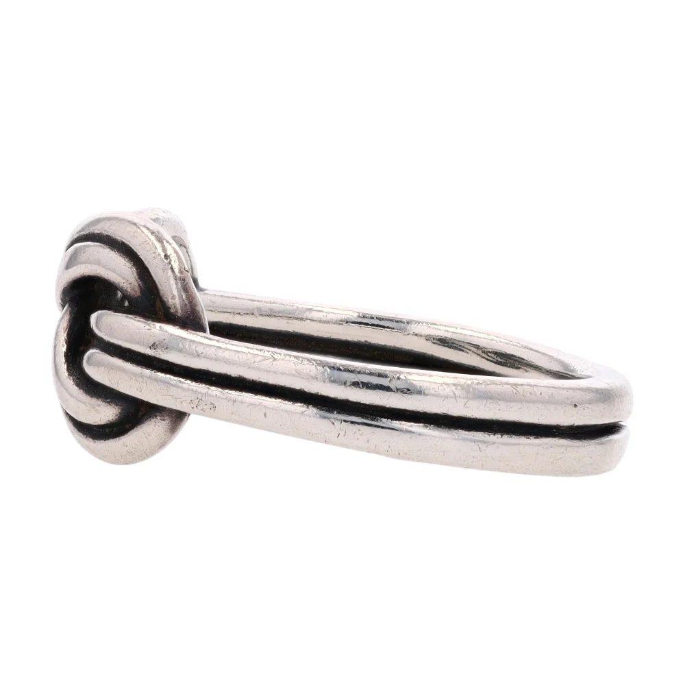 Sterling Silver True Love Knot Band Ring - Image 2