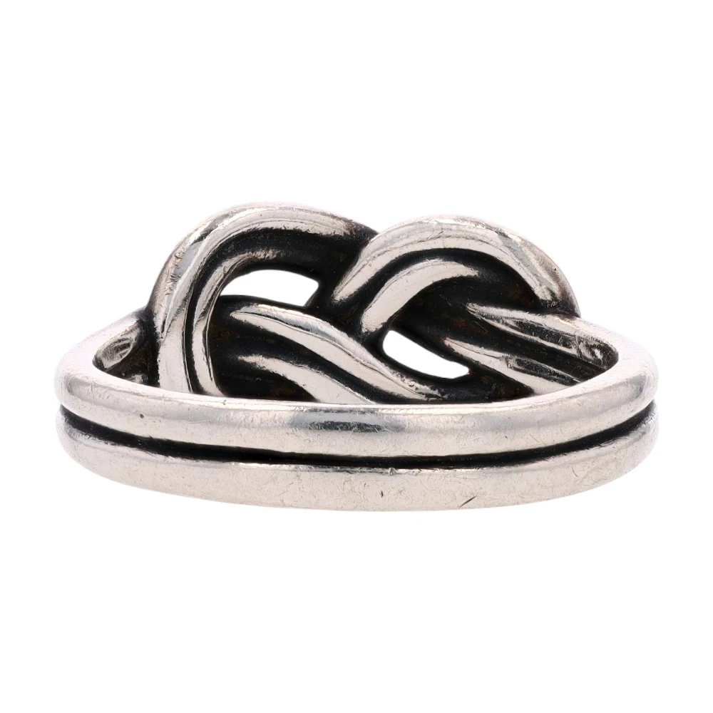 Sterling Silver True Love Knot Band Ring - Image 3