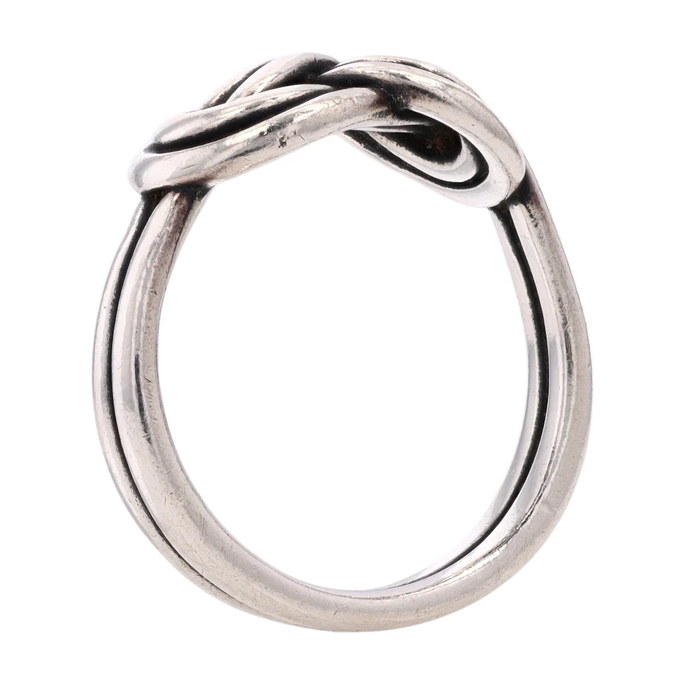 Sterling Silver True Love Knot Band Ring - Image 5