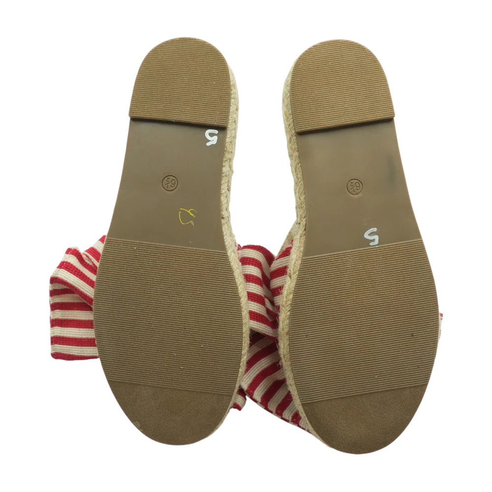 Red Flat Sandals - Image 3