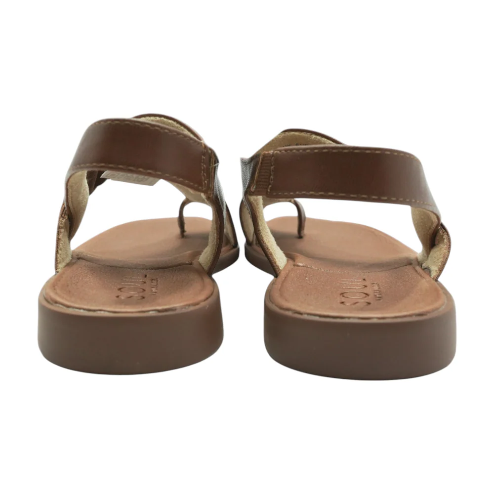 Brown Flat Sandals - Image 2