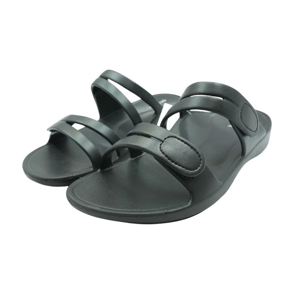 Black Sport Slide Sandals