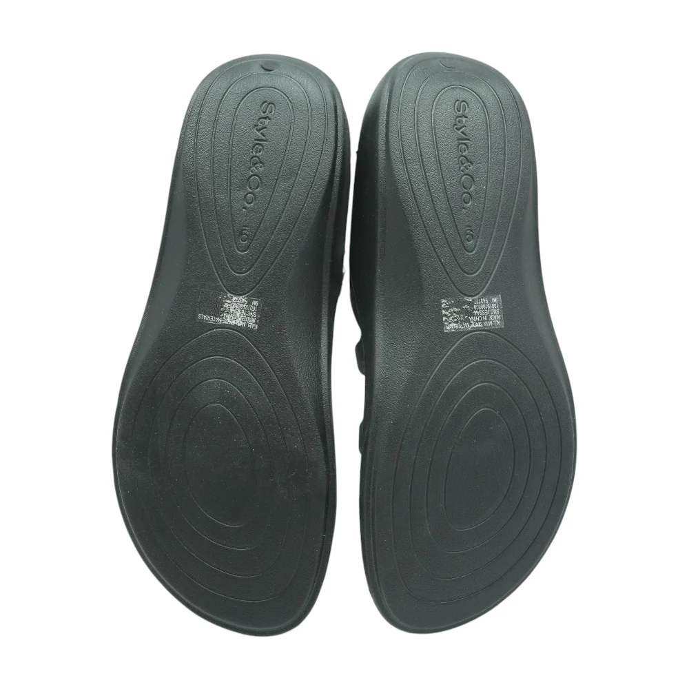 Black Sport Slide Sandals - Image 3