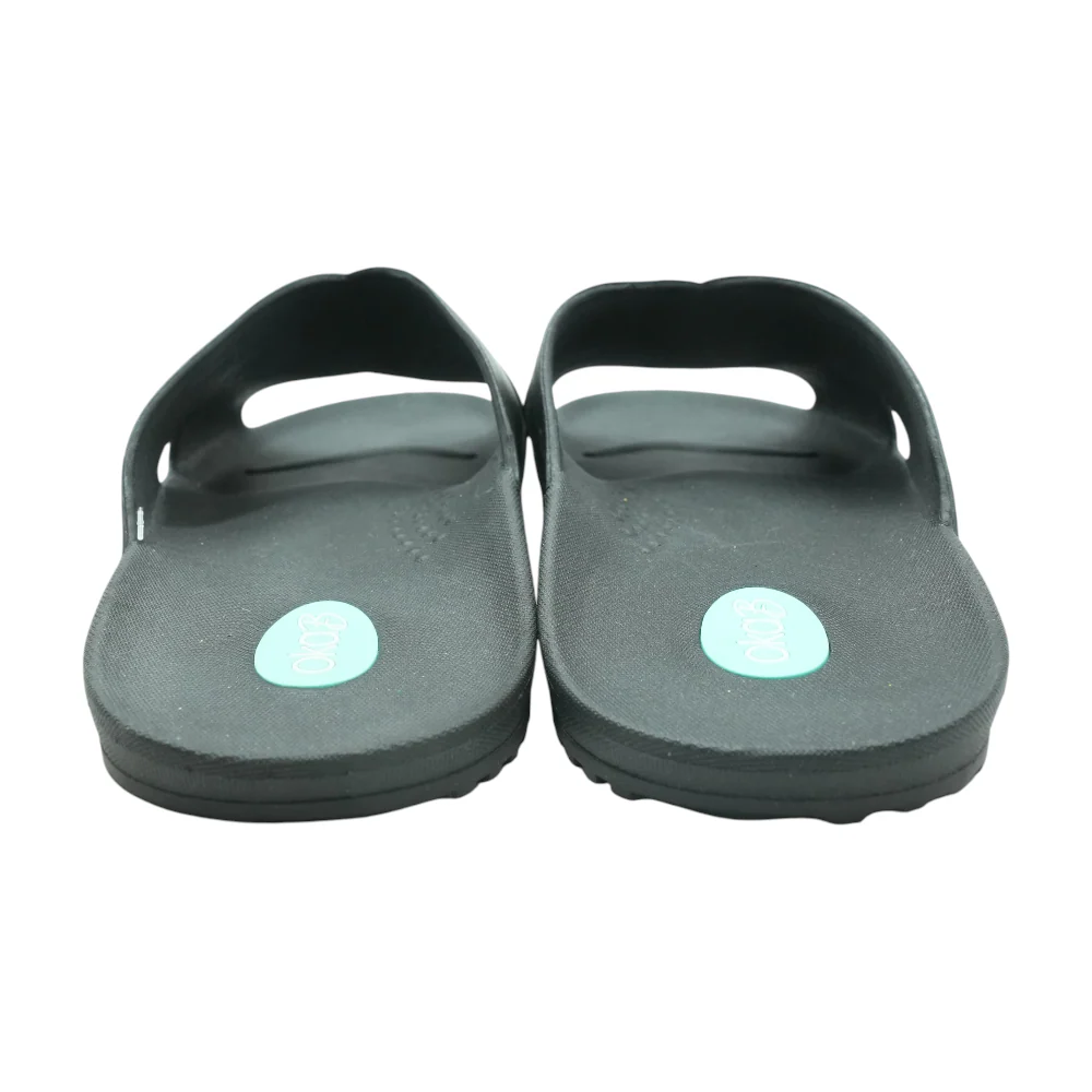 Black Flat Sandals - Image 2