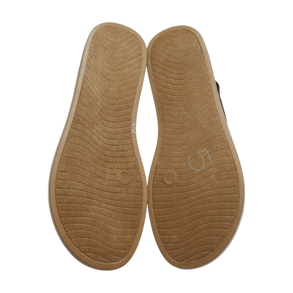 Black Flat Sandals - Image 3