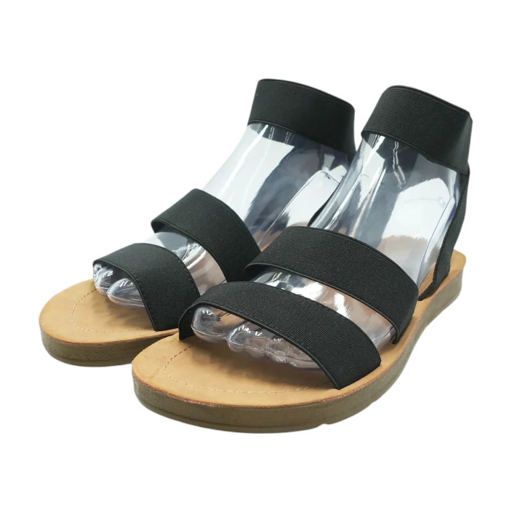 Black Flat Sandals