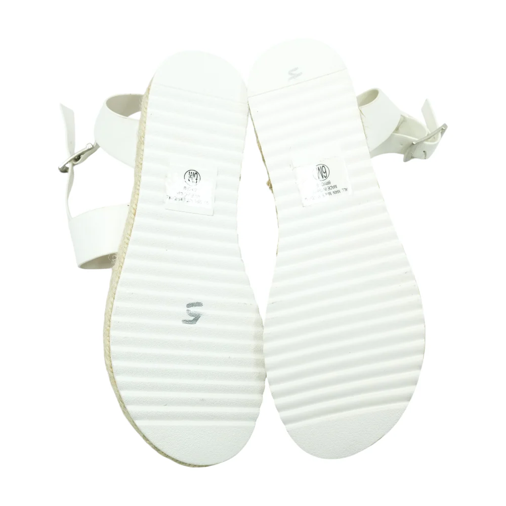 White Wedged Sandals - Image 3